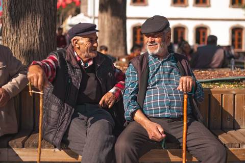 Two old friends, fifty years on